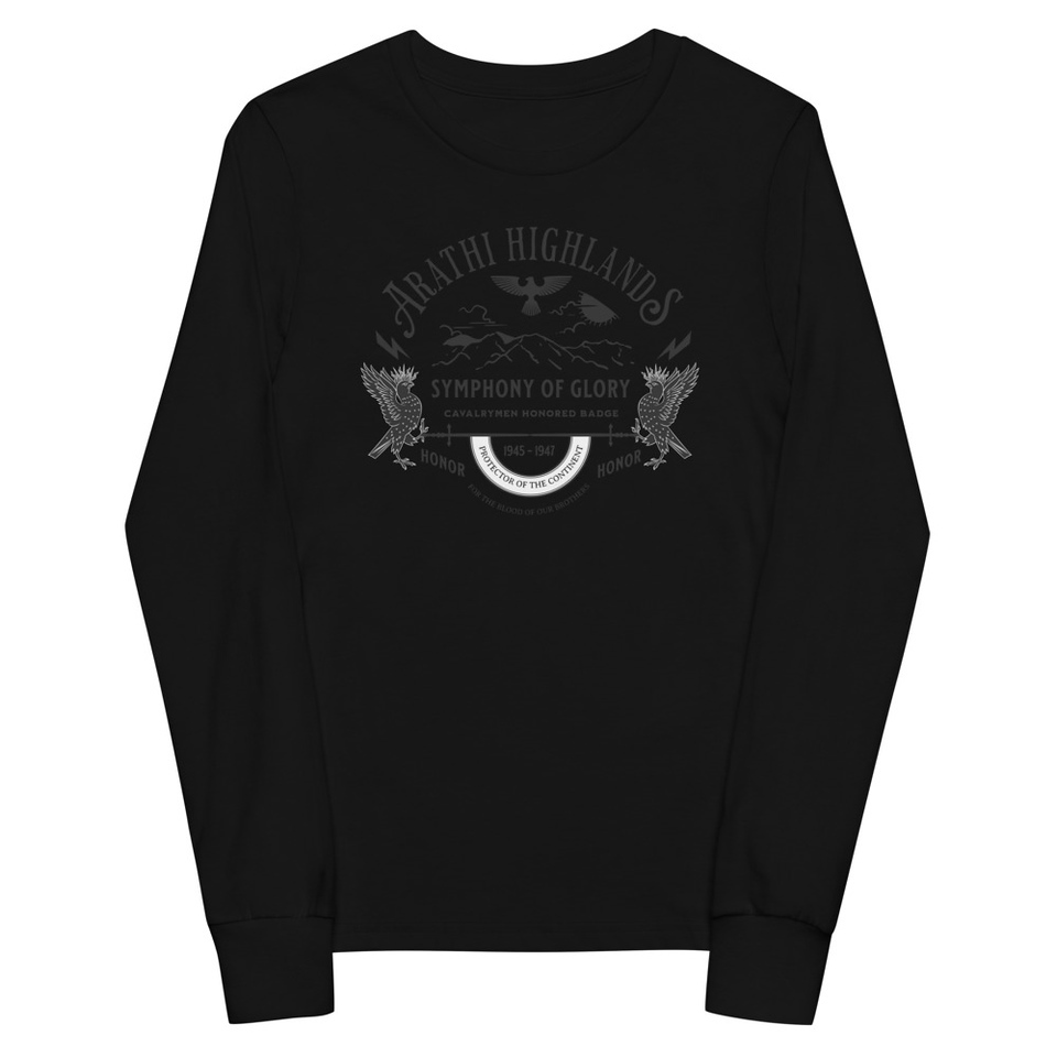 Arathi Honor Badge - Veteran Youth Long Sleeve Tee