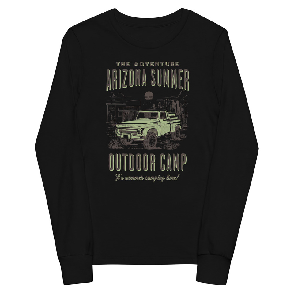 Arizona Outdoor Camp - Classic Truck Youth Long Sleeve Tee