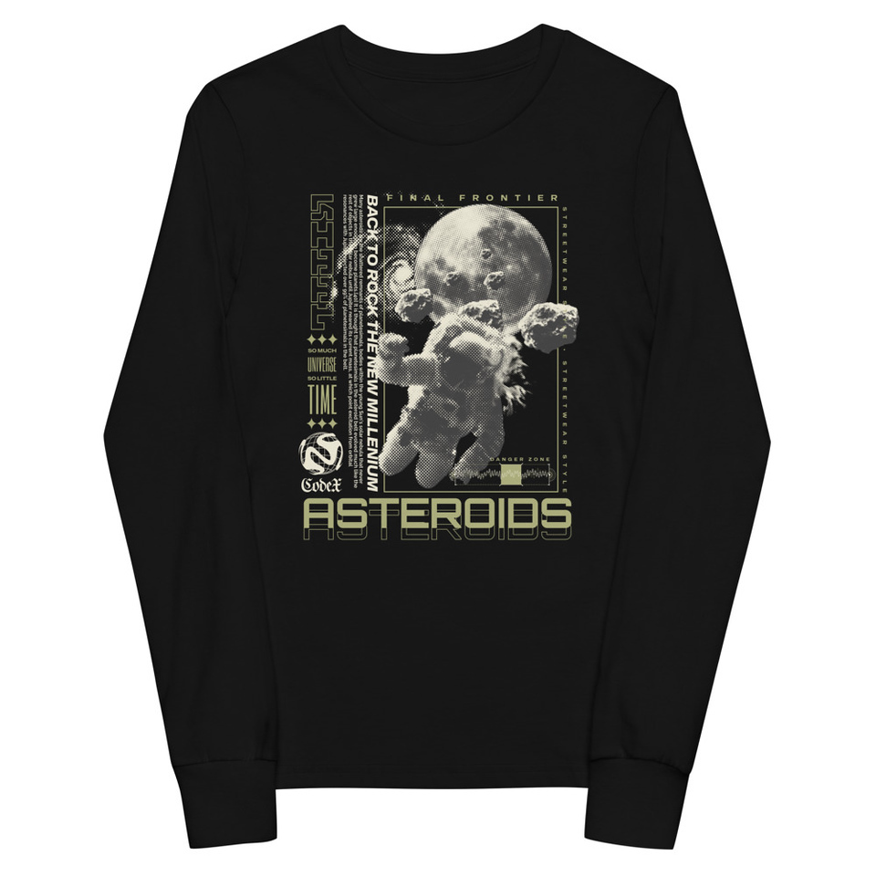 Asteroids Youth Long Sleeve Tee