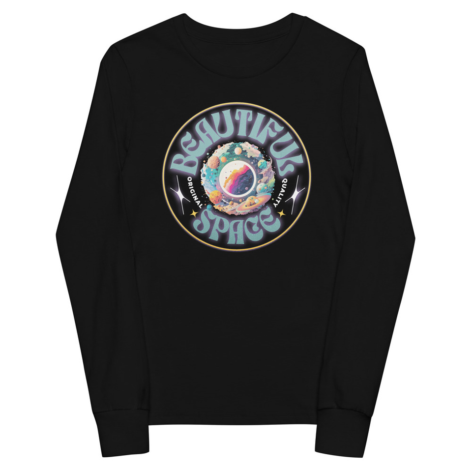 Beautiful Space Youth Long Sleeve Tee