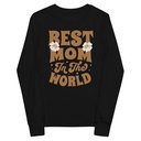 Best Mom in the World - Flowers Youth Long Sleeve Tee