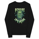 Beware of Frankenstein - Scary Halloween Youth Long Sleeve Tee