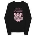 Bingo Queen - Retro Crown Youth Long Sleeve Tee