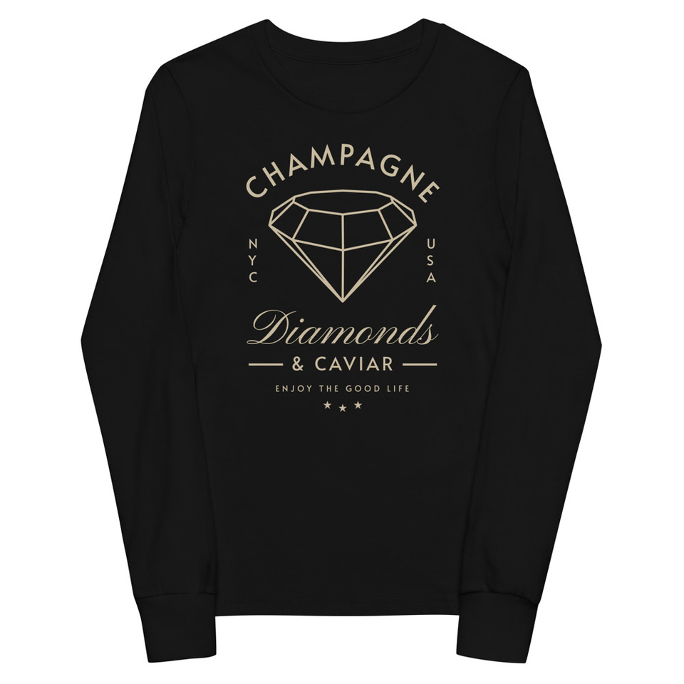 Black Diamonds - Elegant Youth Long Sleeve Tee