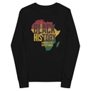 Black History - Heritage Map Youth Long Sleeve Tee