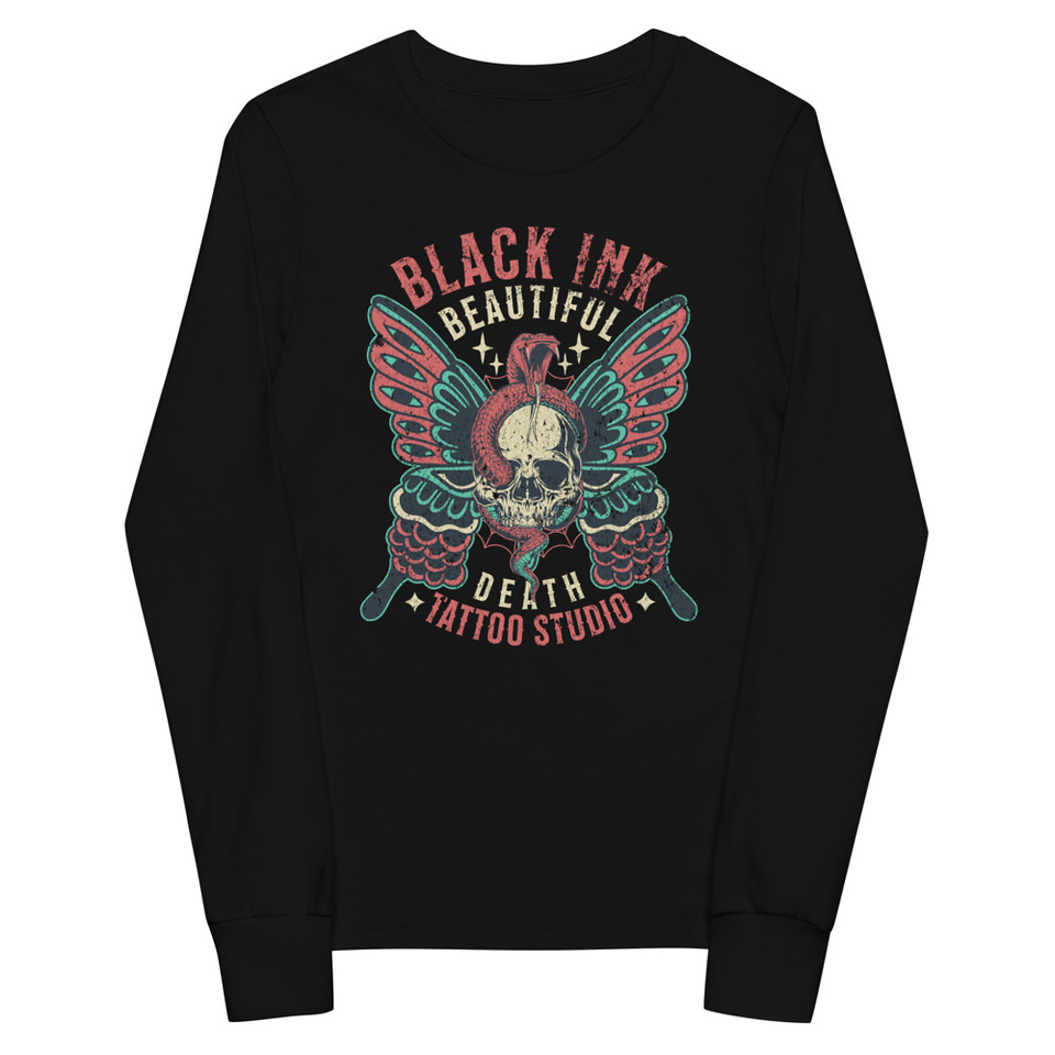 BLACK INK TATTOO Youth Long Sleeve Tee