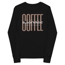 Black Magic - Minimal Modern Coffee Quote Youth Long Sleeve Tee
