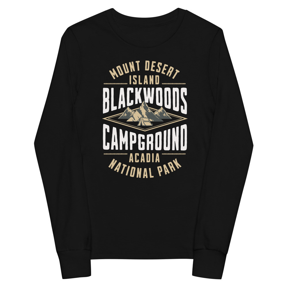 Blackwoods Campground - Mountain Adventure Youth Long Sleeve Tee