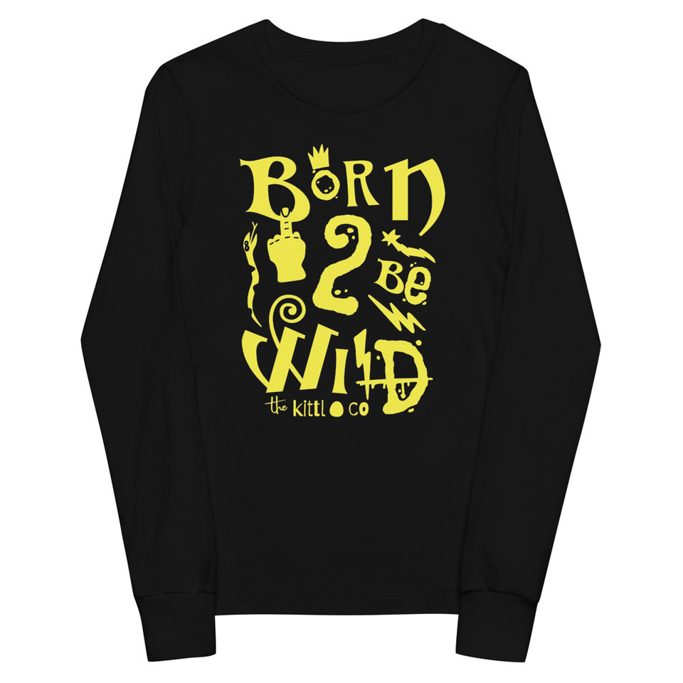 Born 2 Be Wild Youth Long Sleeve Tee