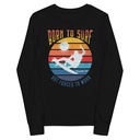 Born to Surf - But Forced to Work Youth Long Sleeve Tee