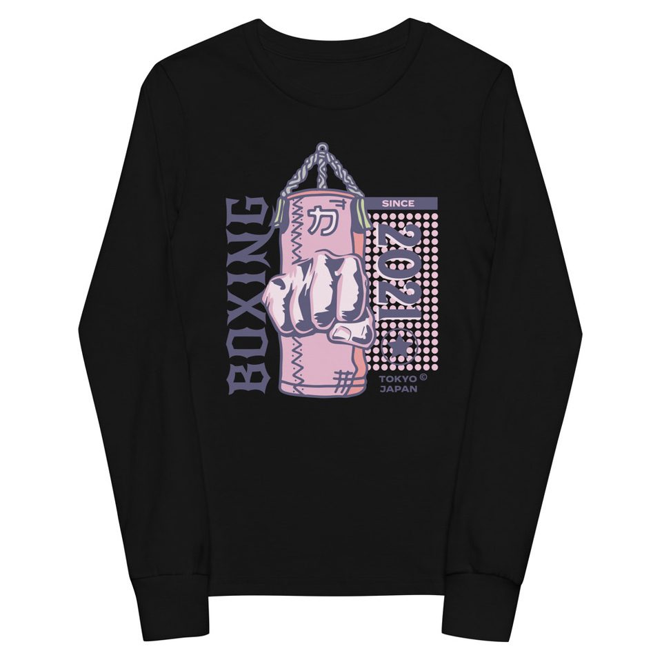 Boxing Fist - Punching Bag Youth Long Sleeve Tee