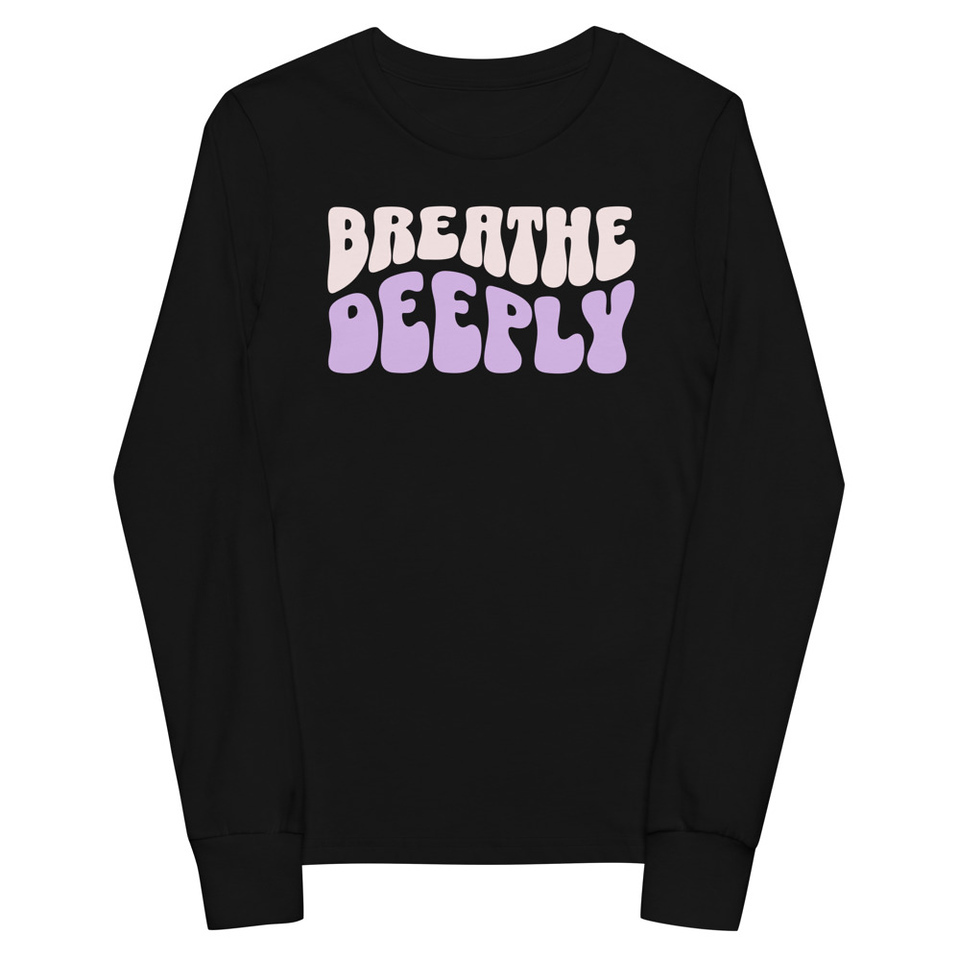 Breathe Deeply Youth Long Sleeve Tee