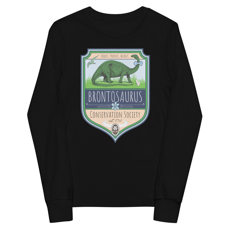 Brontosaurus Conservation Society Youth Long Sleeve Tee