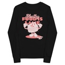 Burger Mascot Youth Long Sleeve Tee