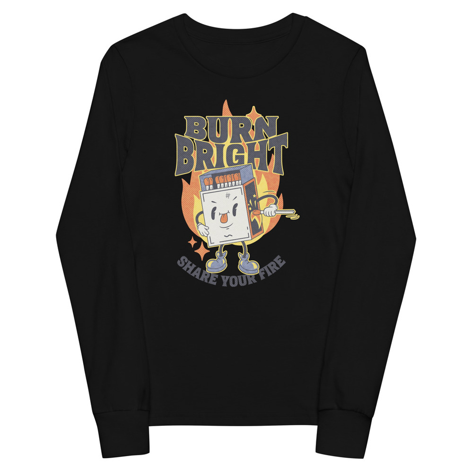 Burn Bright Youth Long Sleeve Tee