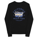 California Beach Vibes - Retro Camper Van Youth Long Sleeve Tee