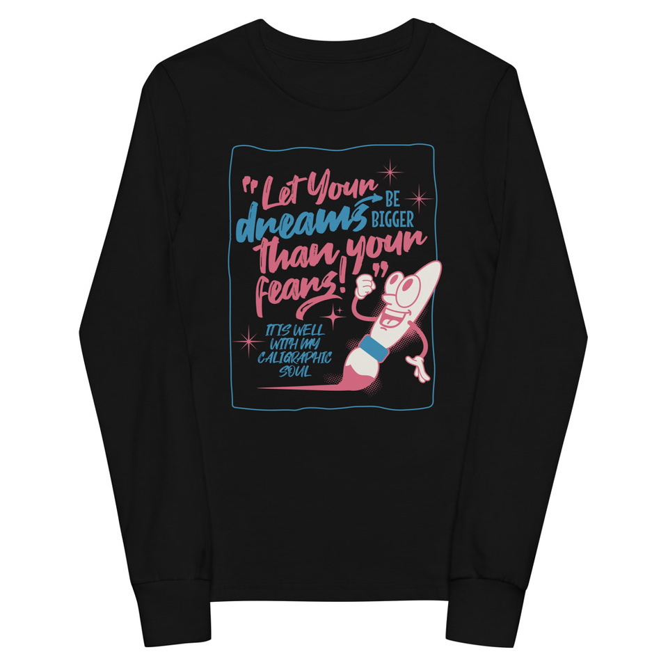 Calligraphic Soul Youth Long Sleeve Tee