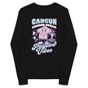 Cancun Positive Vibes Youth Long Sleeve Tee