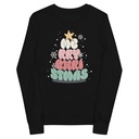 Cartoony Christmas Tree Youth Long Sleeve Tee