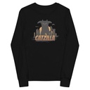 Catzilla - Funny Comic Animal Youth Long Sleeve Tee