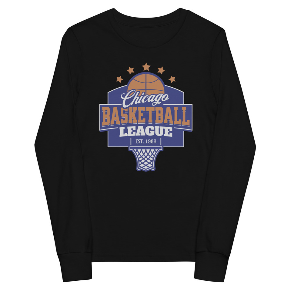 Chicago Basketball League - Athlectic Sports Youth Long Sleeve Tee