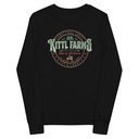 Christmas Tree Farm - Vintage Holiday Badge Youth Long Sleeve Tee