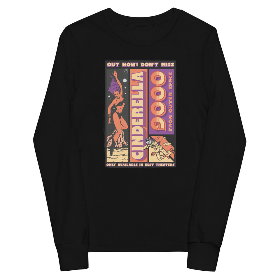 Cinderella 9000 - Retro Astronaut Youth Long Sleeve Tee