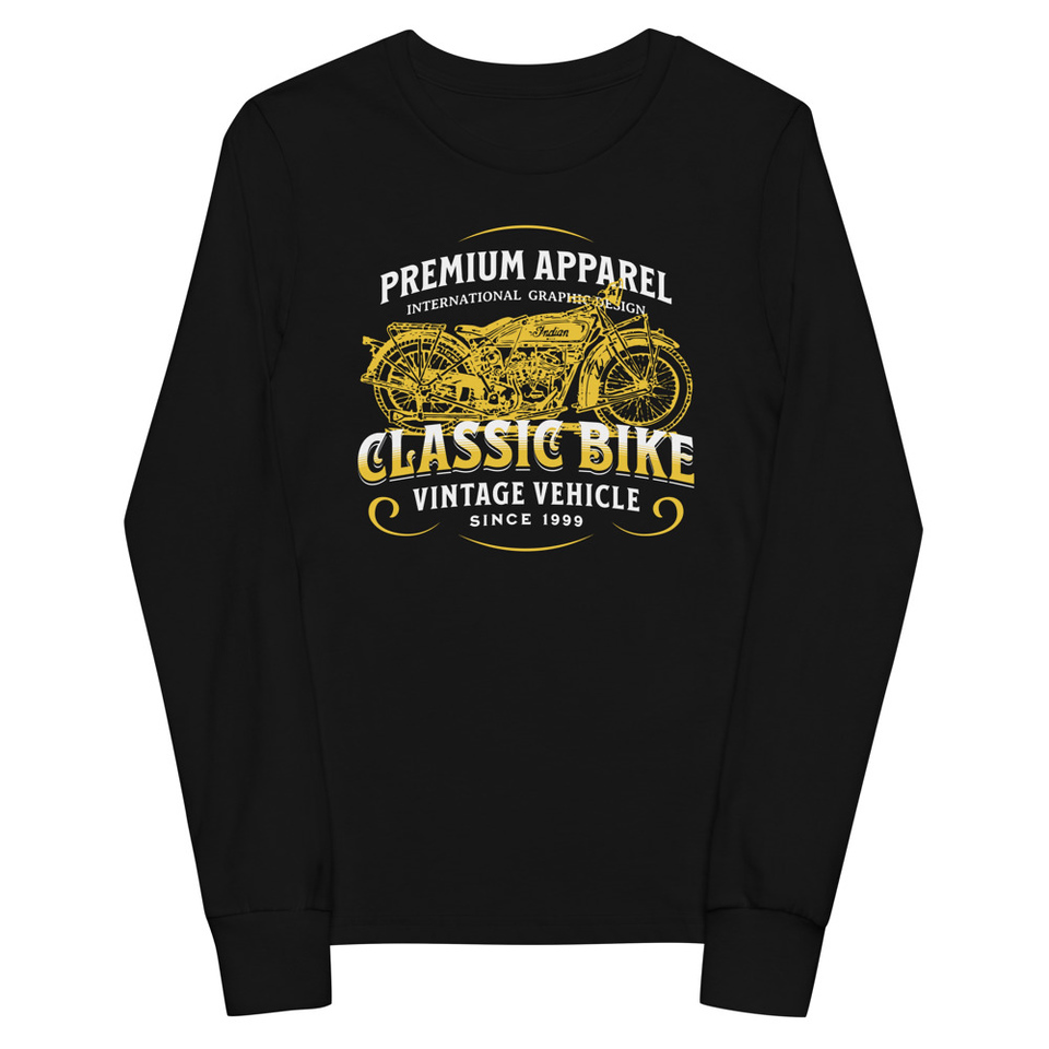 Classic Bike Youth Long Sleeve Tee