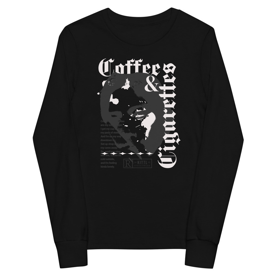 Coffee & Cigarettes Youth Long Sleeve Tee
