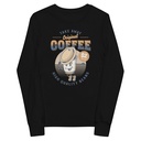 Coffee Cup - Comics Mascot Youth Long Sleeve Tee