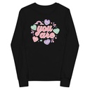 Colorful Self Love Affirmation - Heart Youth Long Sleeve Tee