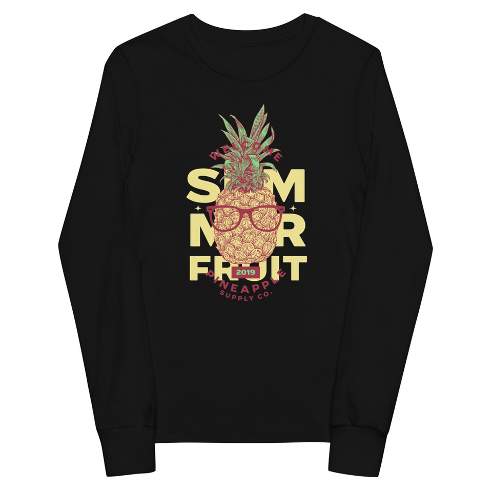 Cool Pineapple - Tropical Fruit Youth Long Sleeve Tee