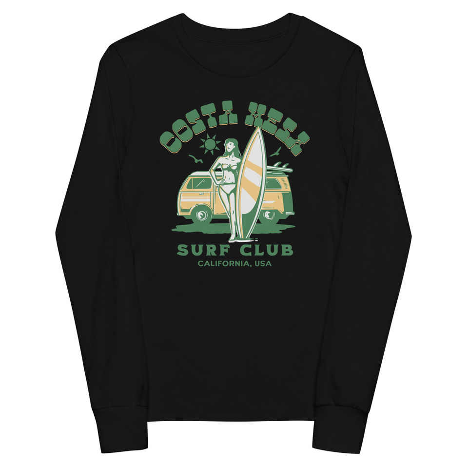 Costa Mesa Surf Club - Campervan Youth Long Sleeve Tee