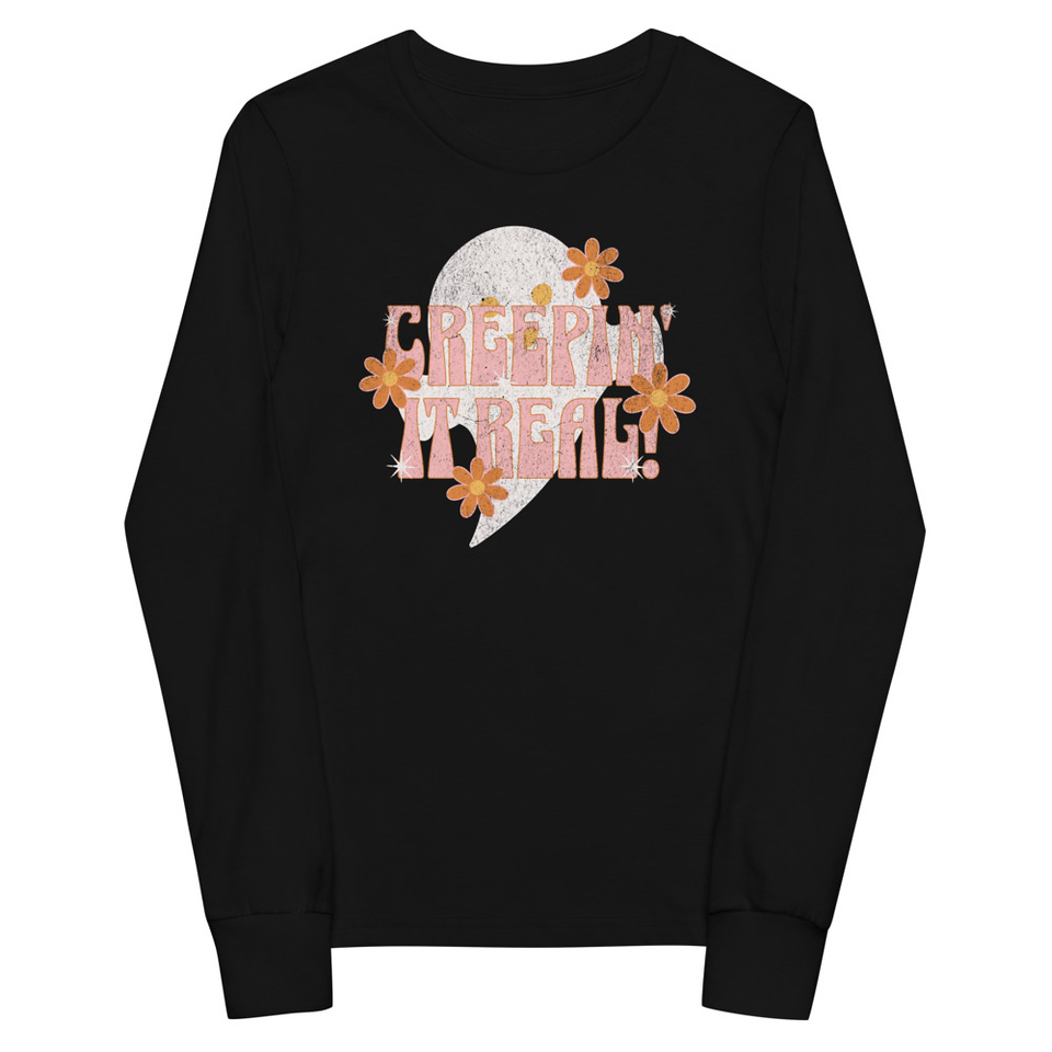 Creepin' It Real - Halloween Youth Long Sleeve Tee