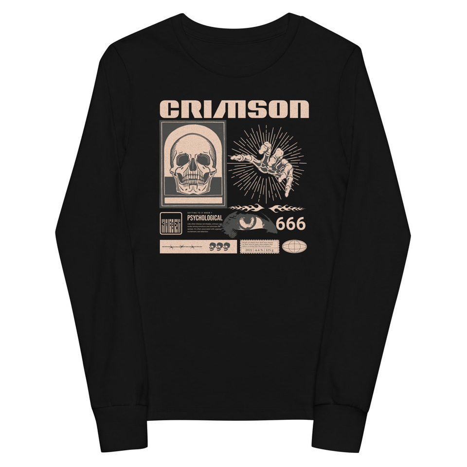 Crimson Youth Long Sleeve Tee