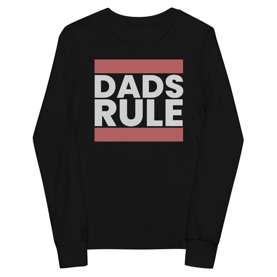 Dads Rule (1) Youth Long Sleeve Tee