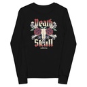 Death Skull - Flower Youth Long Sleeve Tee