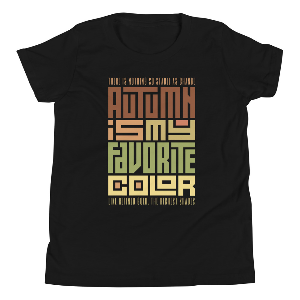 Autumn is my Favorite Color - Lettering Youth Staple Tee