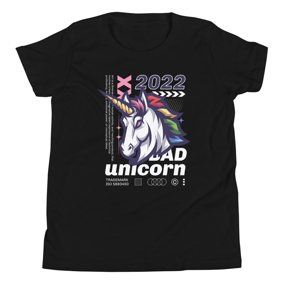 Bad Unicorn - Horse Youth Staple Tee
