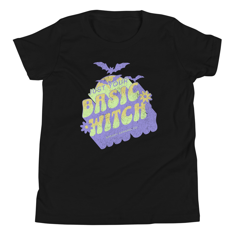 Basic Witch - Halloween Youth Staple Tee