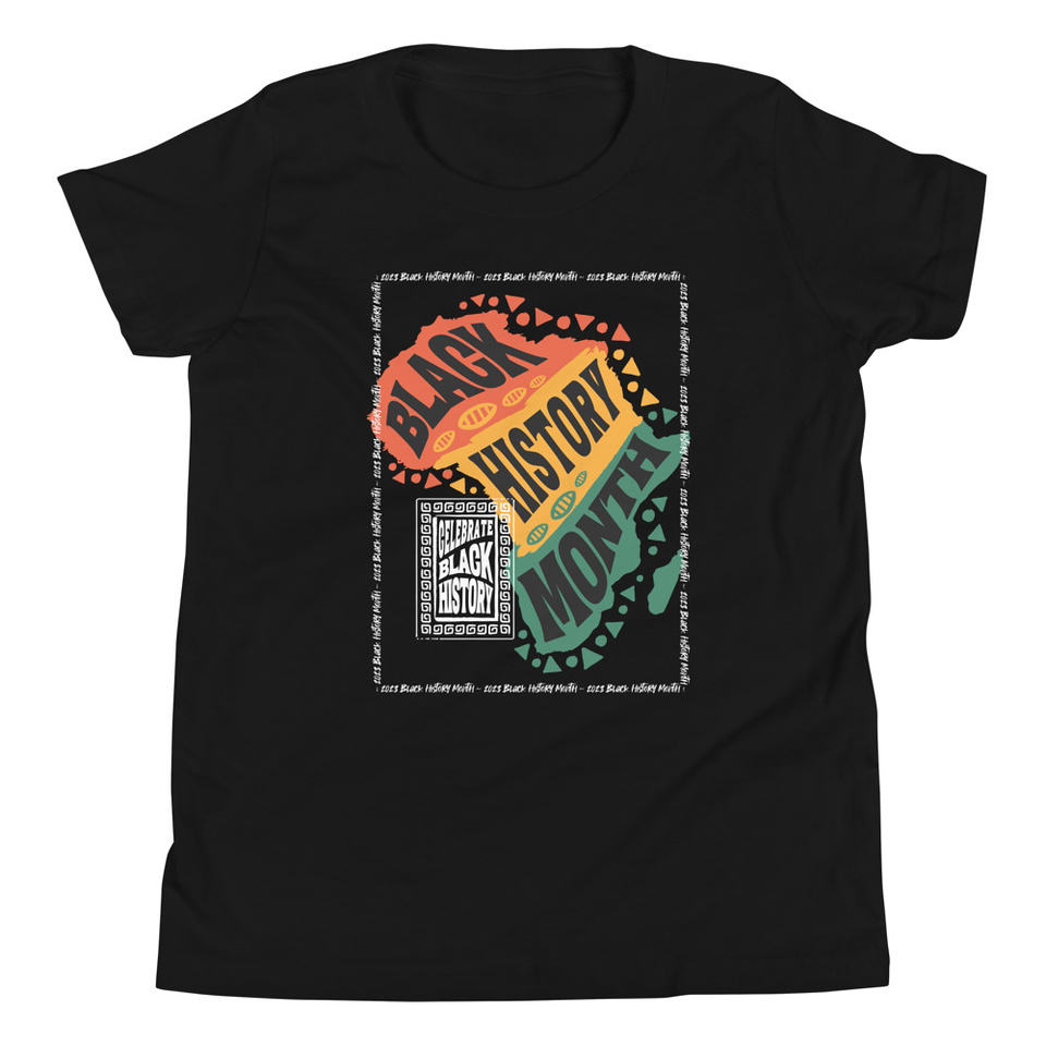Black History Month - Tribal History Youth Staple Tee