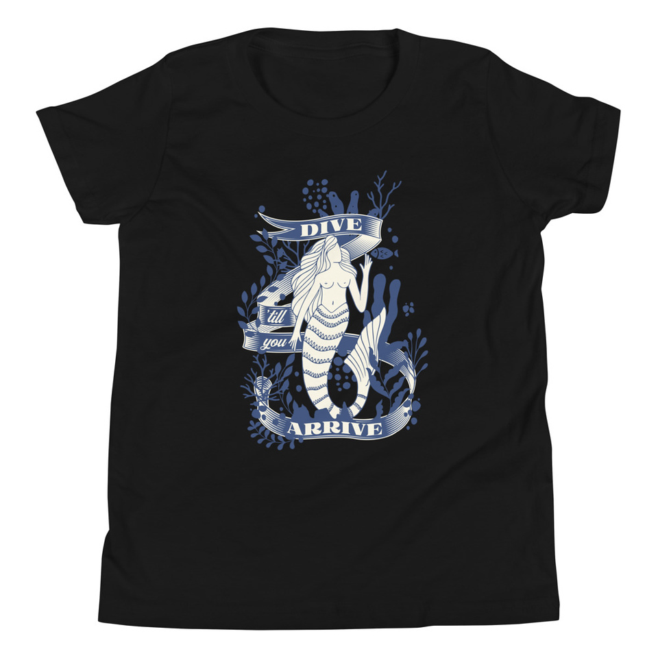 Blue Mermaid - Nautical Youth Staple Tee