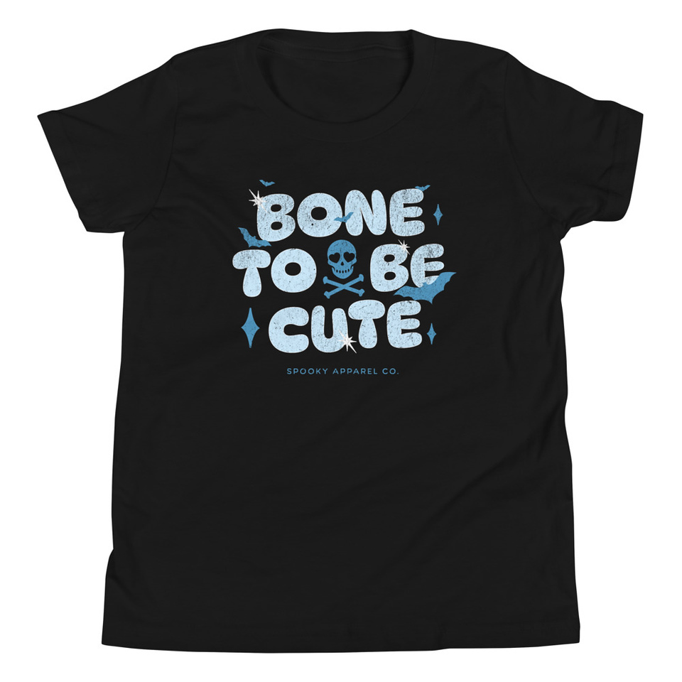 Bone To Be Cute - Halloween Youth Staple Tee