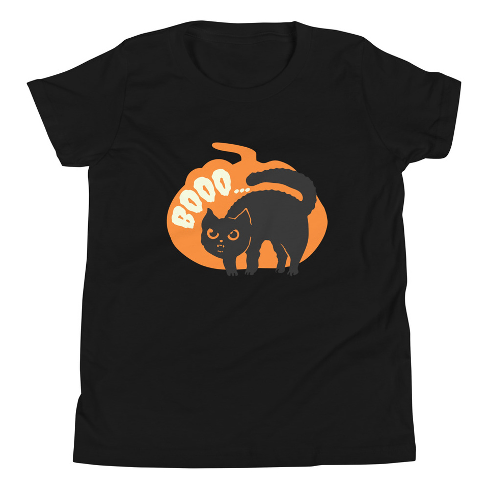 Boo - Scay Cute Cat Youth Staple Tee