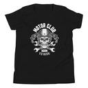 Born to Ride - Biker Club Skull  Youth Staple Tee