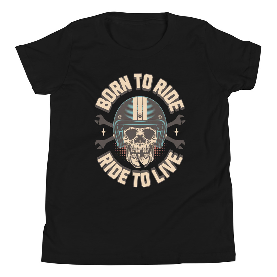 Born to Ride, Ride to Live Youth Staple Tee