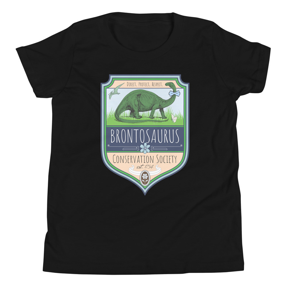 Brontosaurus Conservation Society Youth Staple Tee