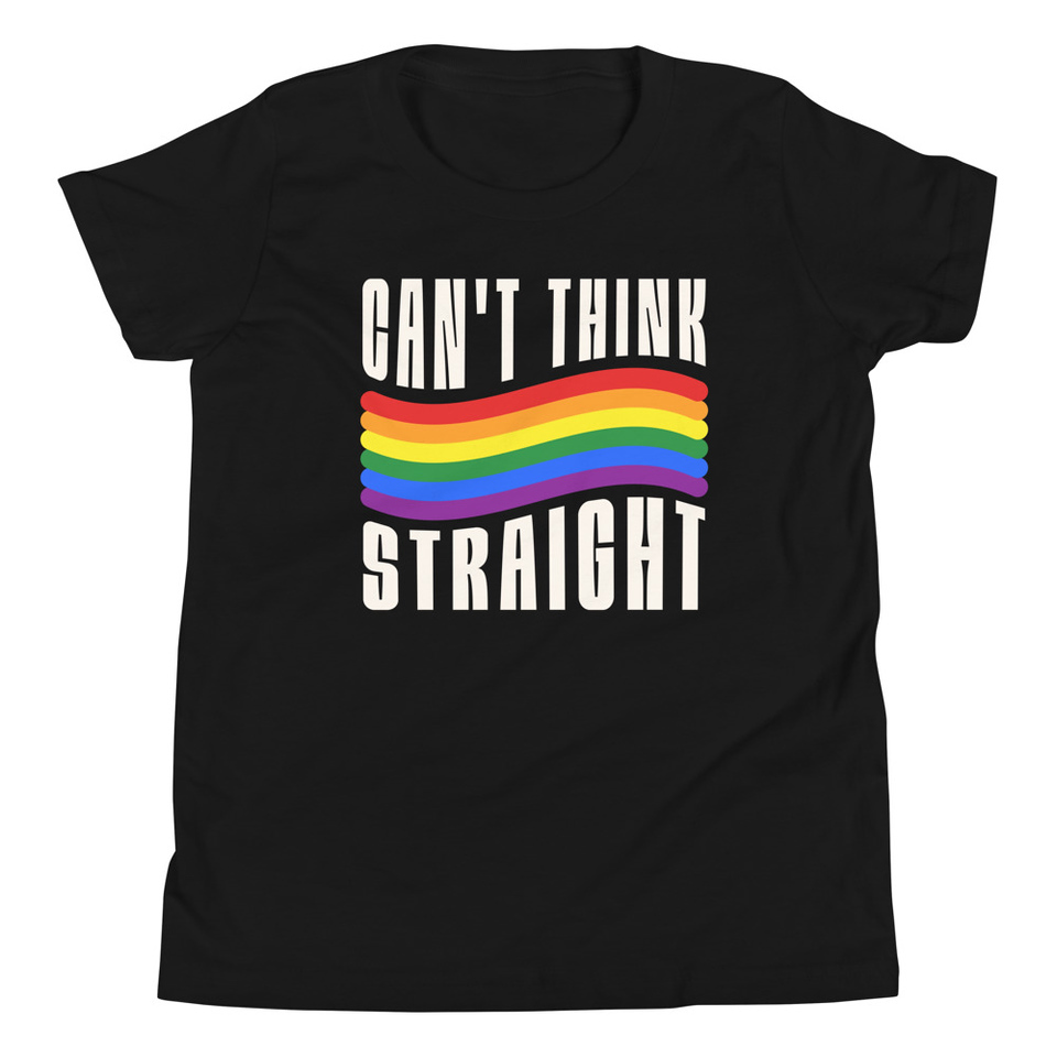 Can't Think Straight Youth Staple Tee