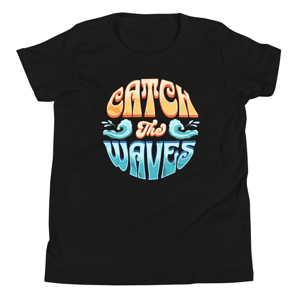 Catch the Waves - Beach Vibe Youth Staple Tee