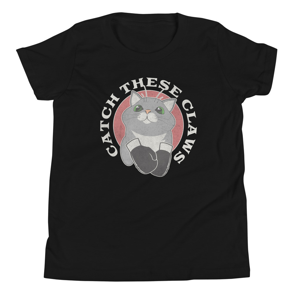 Catch These Claws - Cute Cat Youth Staple Tee